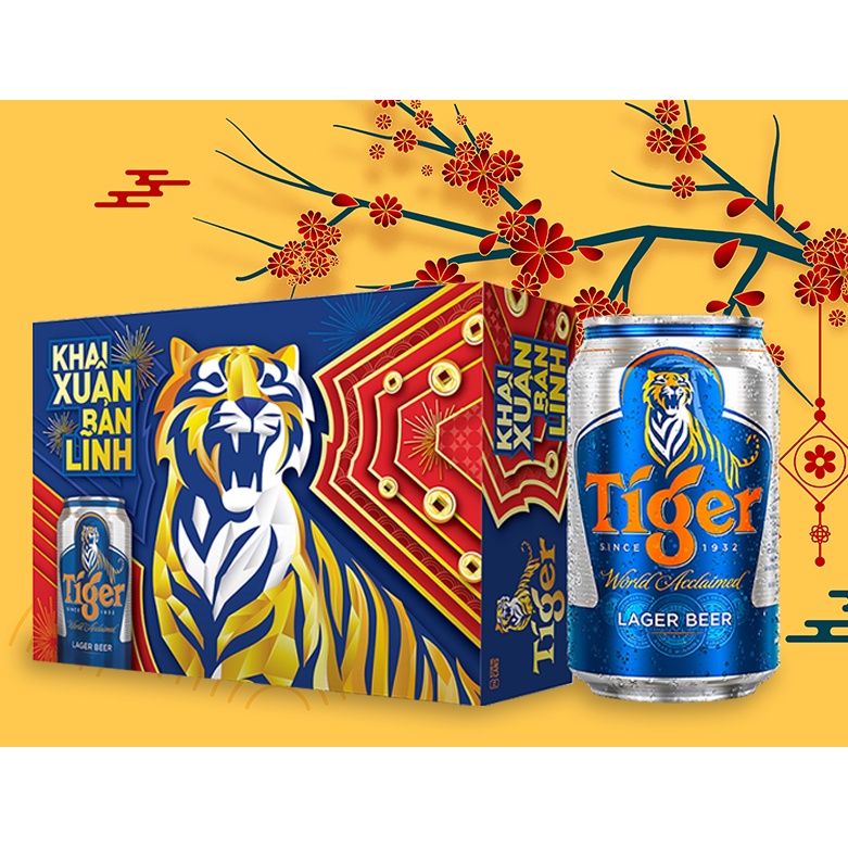 Thùng bia Tiger (24 lon 330ml)