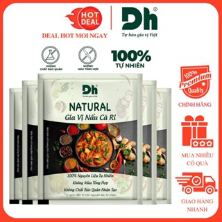 Gia Vị Nấu Cà Ri Chính Hãng Natural Dh Foods Gói 10G
