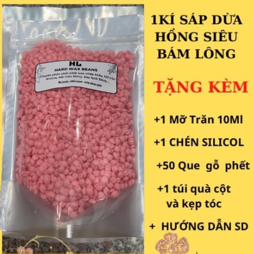 1 KÍ SÁP DỪA SIÊU BÁM LÔNG LOẠI 1, Tặng KÈM 1 CHÉN, 1 Mỡ 10Ml, QUÀ VÀ QUE