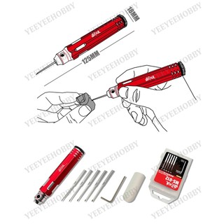 DỤNG CỤ MÔ HÌNH MOSHI - MS-012 - BỘ CHISEL GỒM CÁN VÀ 5 MŨI CHISEL MS012