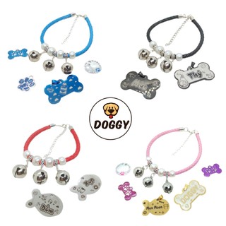 [COMBO] Dây Charm (Có Chuông) + Thẻ Tên Thú Cưng, Vòng Cổ Chó Mèo - Bảng Tên Inox