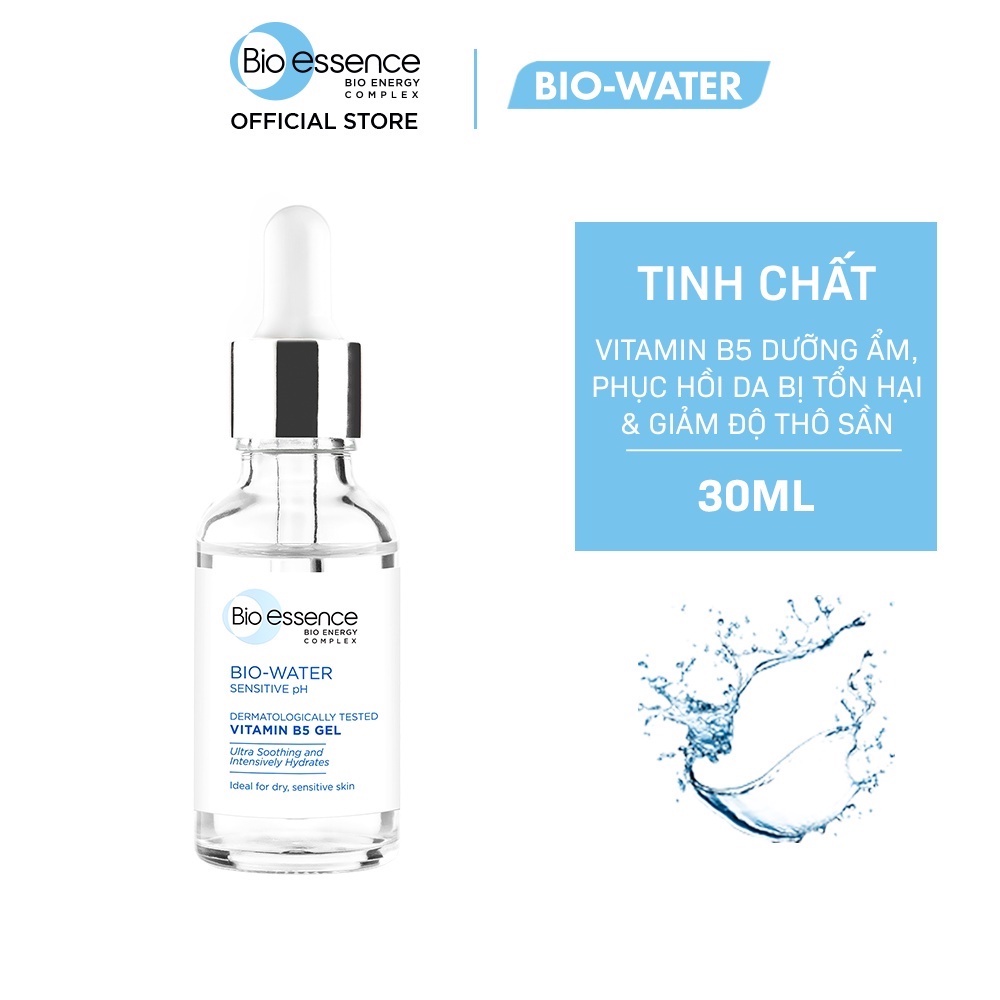 Tinh chất dưỡng ẩm và phục hồi Bio-essence Bio-water Bio gel Vitamin B5 30ml