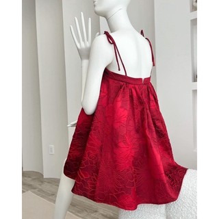 đầm babydoll suông gấm