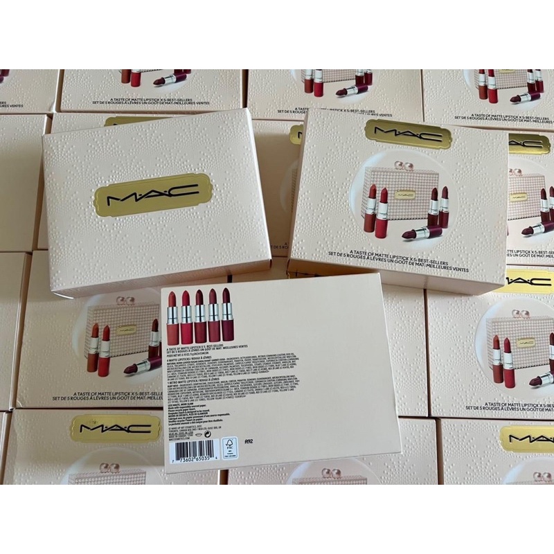 Set 5 cây son mac Set bản Giáng Sinh