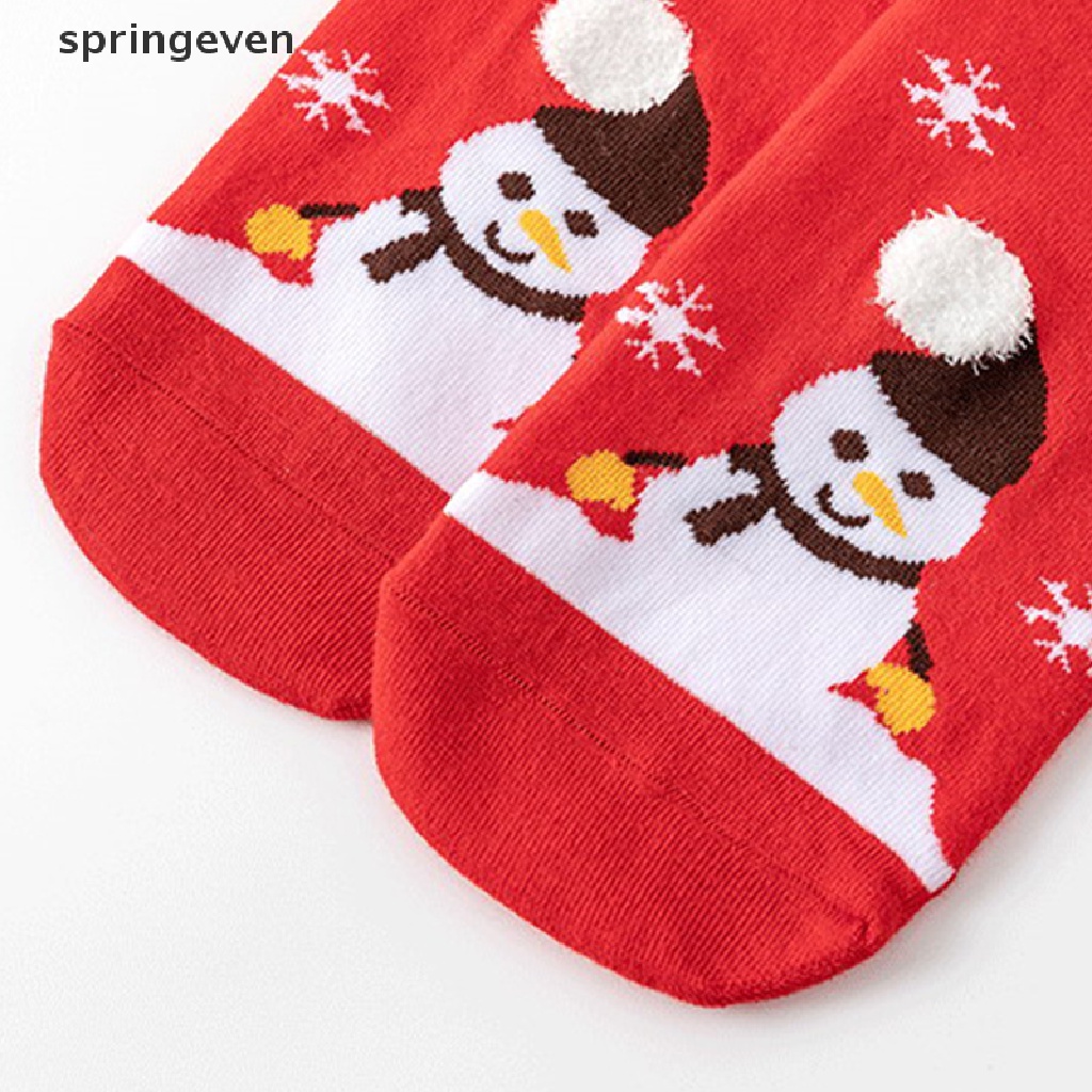 1 Đôi Tất Cotton In Họa Tiết Giáng Sinh / Halloween Vui Nhộn