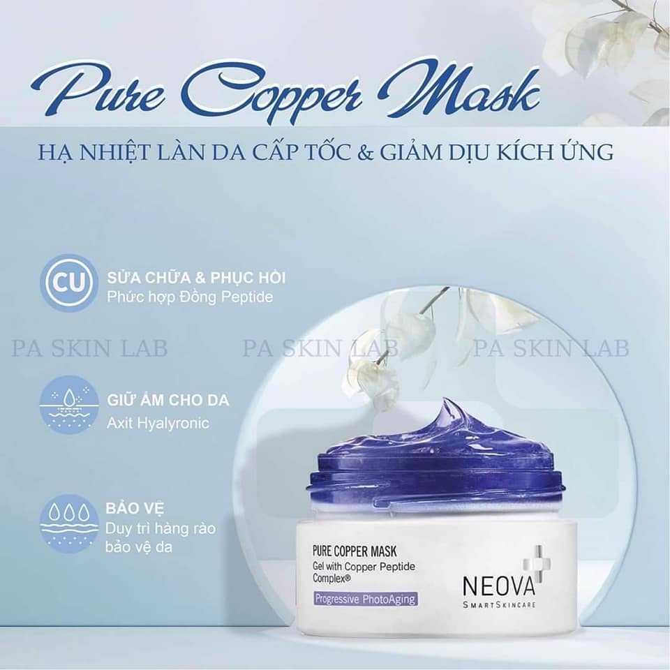 MẶT NẠ ĐỒNG NGUYÊN CHẤT NEOVA PURE COPPER MASK / Copper Peptide Complex