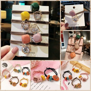 Dây cột tóc phong cách Hàn quốc Nhiều kiểu dáng thời trang cho nữ