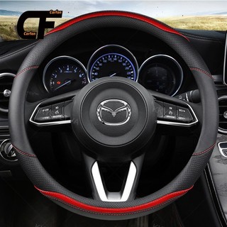 Bọc vô lăng xe hơi mazda cx-3 cx-4 cx-5 cx-7 cx-9 bằng da thật chống trượt