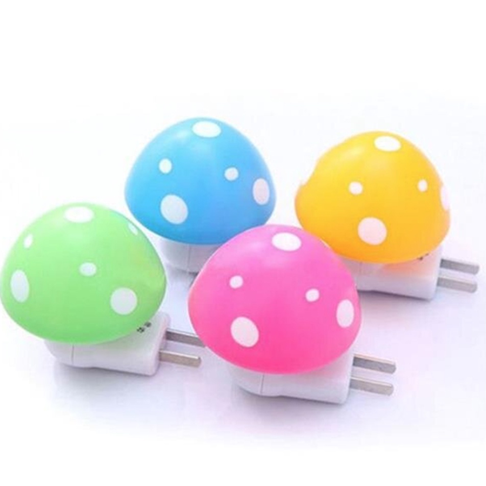 Đèn ngủ led cảm ứng tự sáng khi trời tối - hình nấm