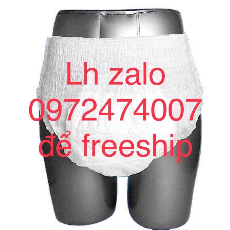 [Freeship] 100 miếng tã quầ người lớn EBONY freesize 40 80kg