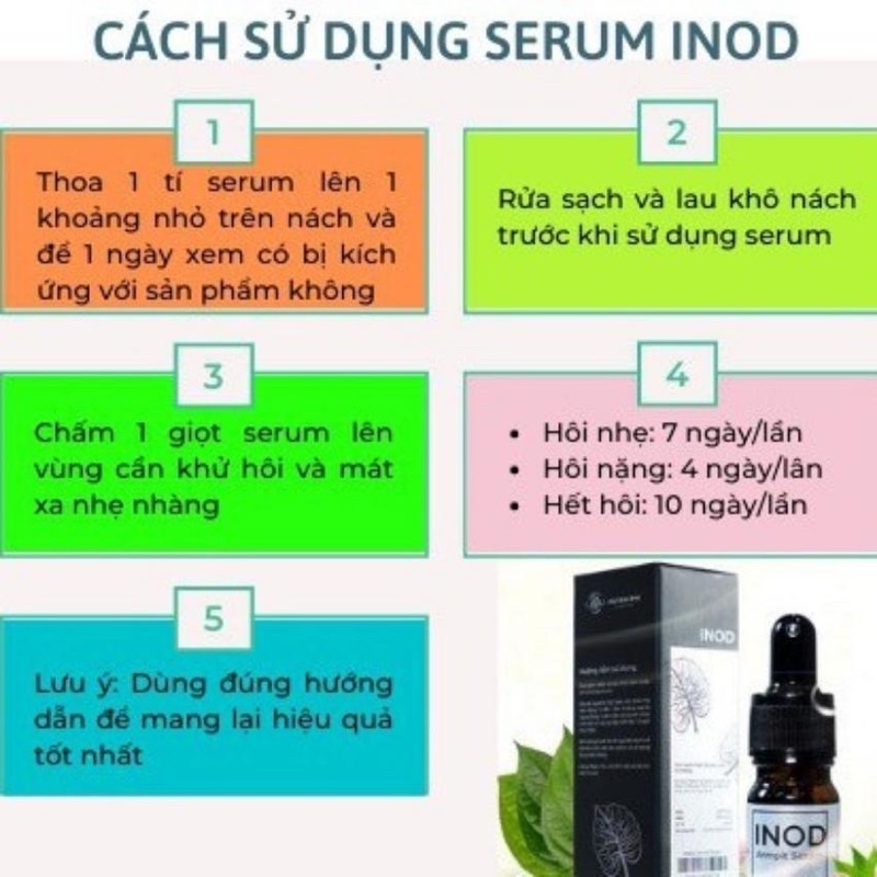Serum hôi nách Inod Huyền Phi khử mùi hôi nách và hôi chân , có thẻ bảo hành.