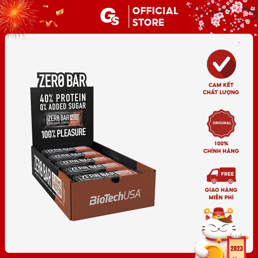 Bánh Protein Biotech USA Zero Bar (50g, 20 bánh) nhập khẩu Mỹ - Gymstore tiện lợi, bổ dưỡng, chống oxy hóa