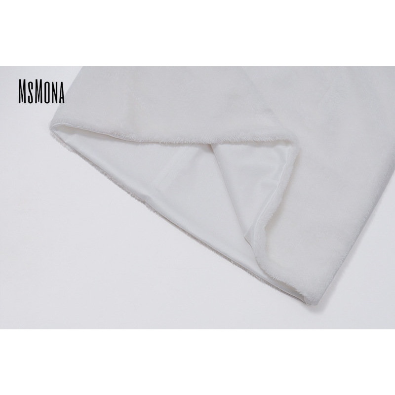 MsMona Chân Váy Mini Lưng Thấp Màu Trơn Thời Trang 2023 Quyến Rũ Cho Nữ
