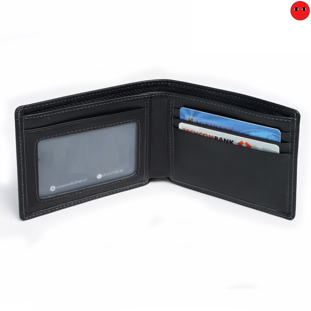 Ví Nam Ngang Gập Đôi Thiết Kế Đơn Giản - Bóp Da Cao Cấp - TRONBO - karro_shop