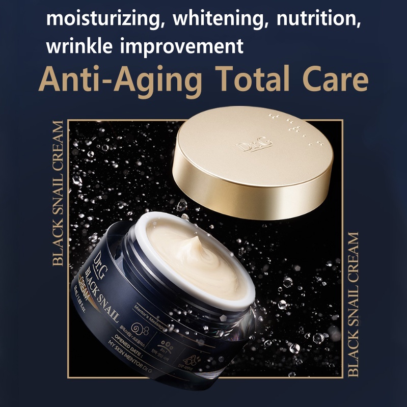 Black Snail Cream/ Anti-Aging Cream/ Kem Ốc Sên Đen Dr.G Chống Lão Hóa 50ml