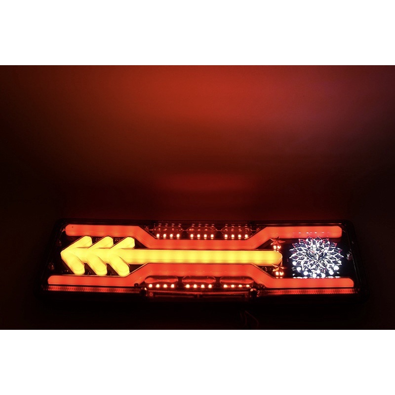 Cặp Đèn Hậu Mũi Tên Mẫu Mới Cao Cấp , Lắp Xe Tải Dùng Điện 24V