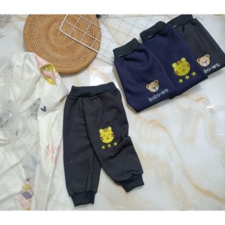 Quần Nỉ Lót Lông Bé Gái Bé Trai Mặc Cực Ấm, Quần Dài Cho Bé Bo Gấu Siêu Đẹp Dầy Dặn