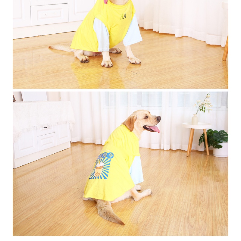 Bộ ÁO Thun NgắN Tay + Yên HậU Cho Thú Cưng - Size 2XL-9XL