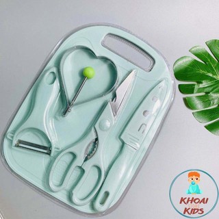 Bộ dao thớt chế biến đồ ăn dặm cho bé