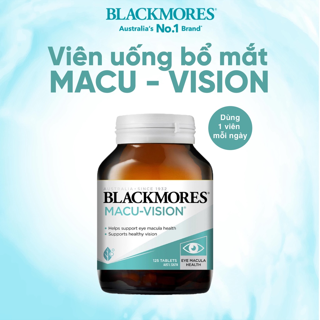 Viên uống bổ mắt Lutein Defence Blackmores hỗ trợ chống ánh sáng xanh, tăng cường thị lực cho 60 viên của Úc