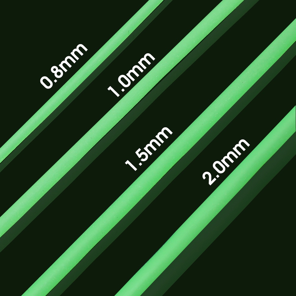 Cuộn Dây Câu Cá 1.5M Bằng Silicon Mềm Phát Sáng Trong Đêm