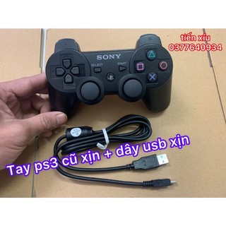 tay cầm Ps3 2nd bóc máy ps3 đời cuối tay ps3 S xịn lướt đã qua sử dụng tay bấm game Ps3 Slim cũ đời cuối chơi game PC