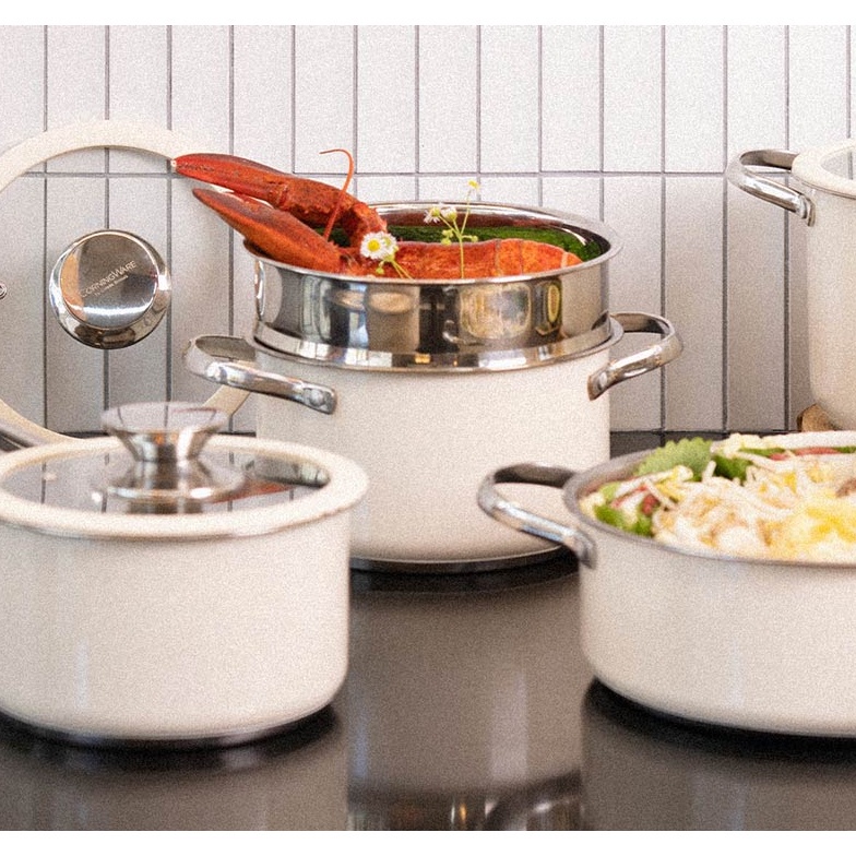 ♡K-kitchen♡ Nồi Nấu Ăn Bằng Thép Không Gỉ