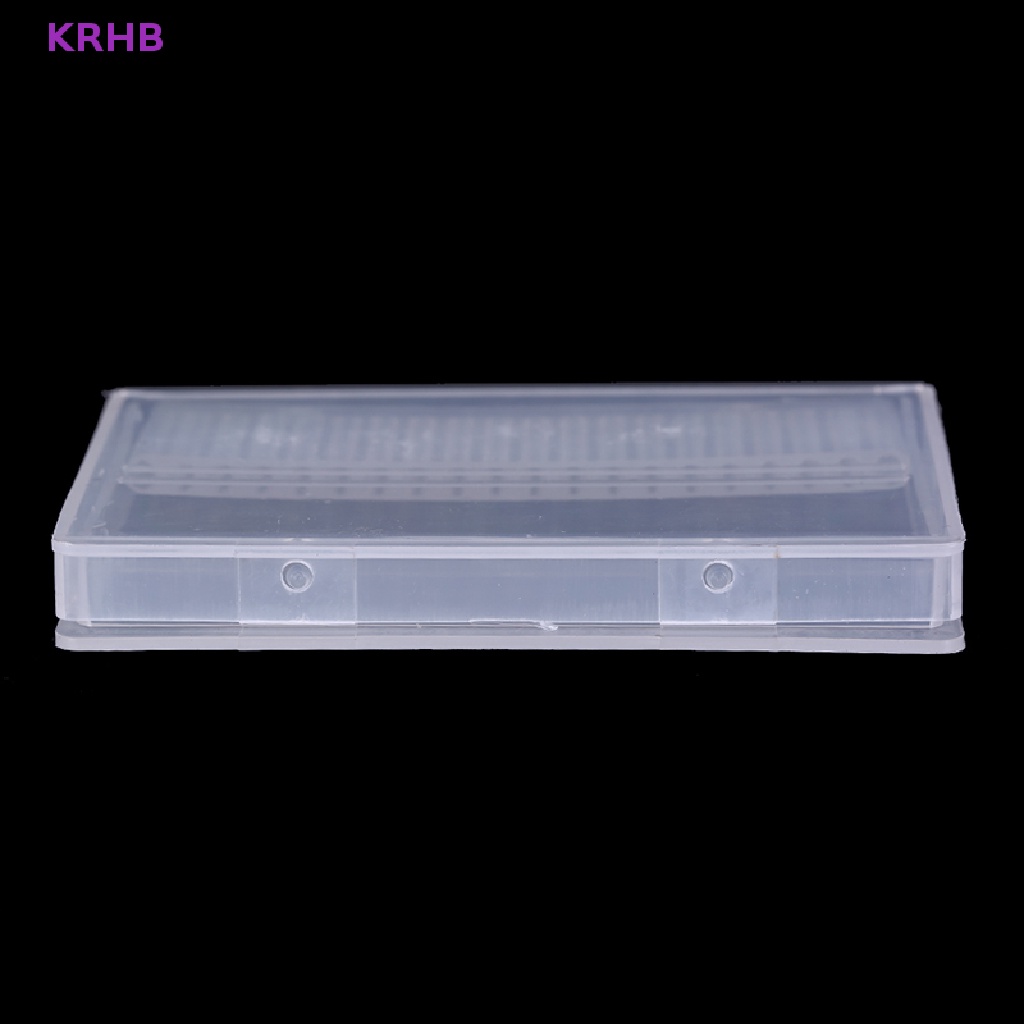 Hộp Nhựa 20 Lỗ Dùng Đựng Đầu Mài Móng KRHB Kích Thước 3 / 32 &quot;bits Mới