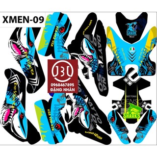 Tem trùm xe điện xmen 09 tem chất lượng bền đẹp