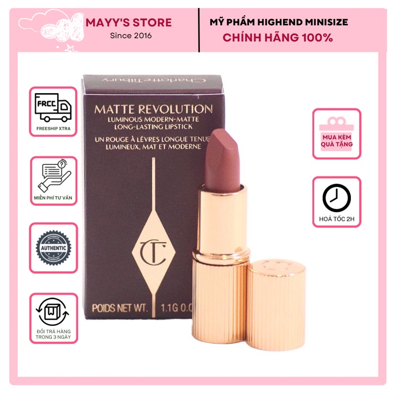 Son Thỏi CHARLOTTE TILBURY Màu Pillow Talk Minisize Fullbox