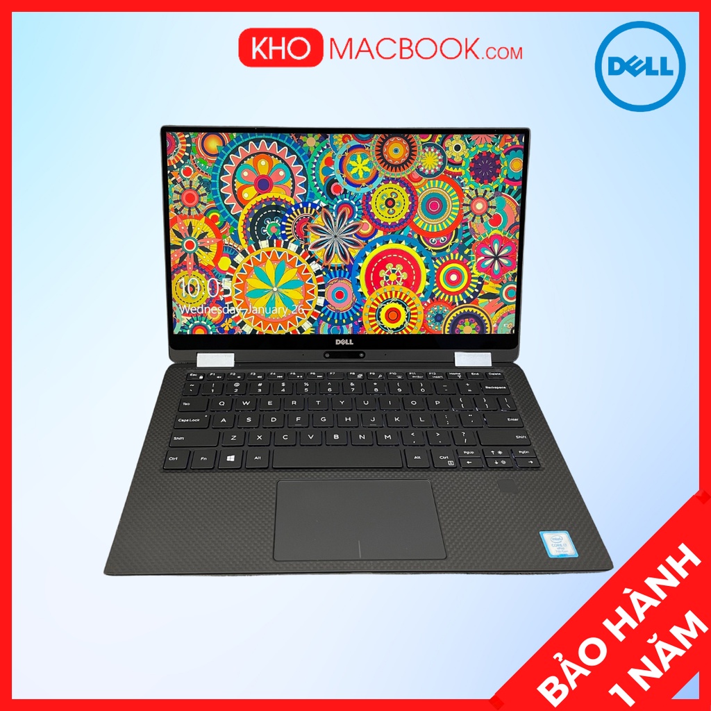 Laptop DELL XPS 13 9365 Core i7-7y50U l RAM 16GB l SSD 256GB l Màn 13 inch  Hàng Đẹp 99%