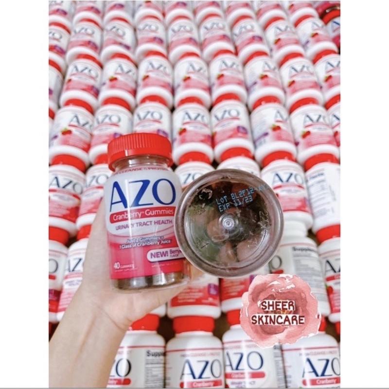 Viên uống/Kẹo dẻo Azo đỏ/vàng Cranberry Urinary Health Tract