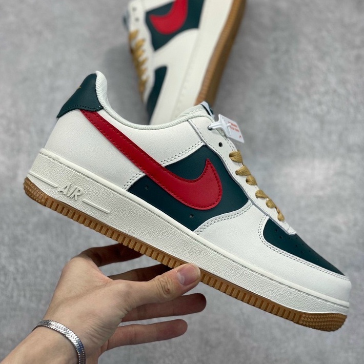 Giày Thể Thao Nike AF1 Xanh Đỏ Gucci Bản Xịn Cực Hot Thời Trang Nam Nữ