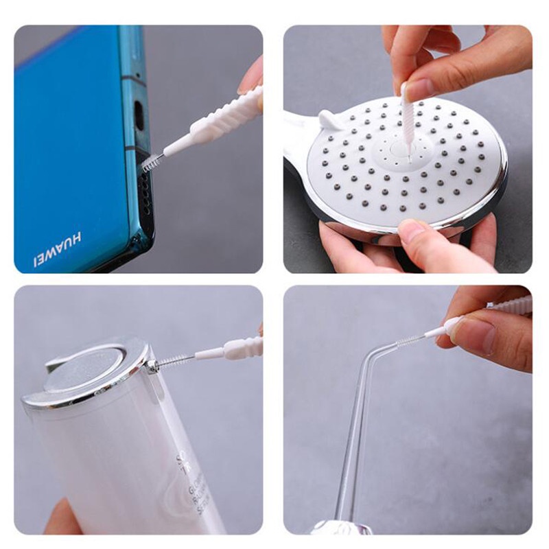 Set 10 Cọ Vệ Sinh Khe Hở Điện Thoại Chống Tắc Nghẽn Tiện Dụng