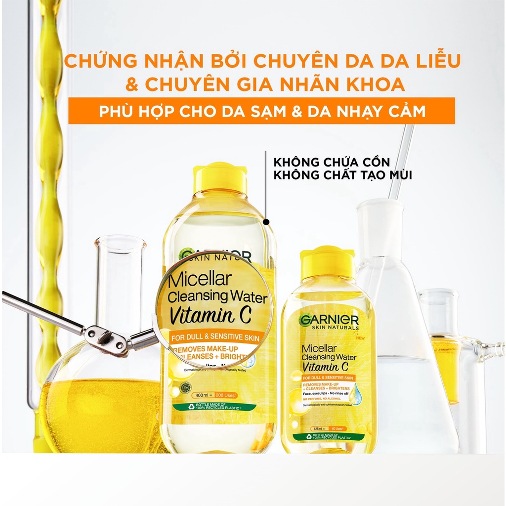 Nước tẩy trang Garnier Micellar Cleansing Water 400ml