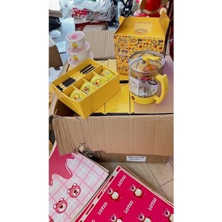 bộ chén sứ con vịt vàng 8 món