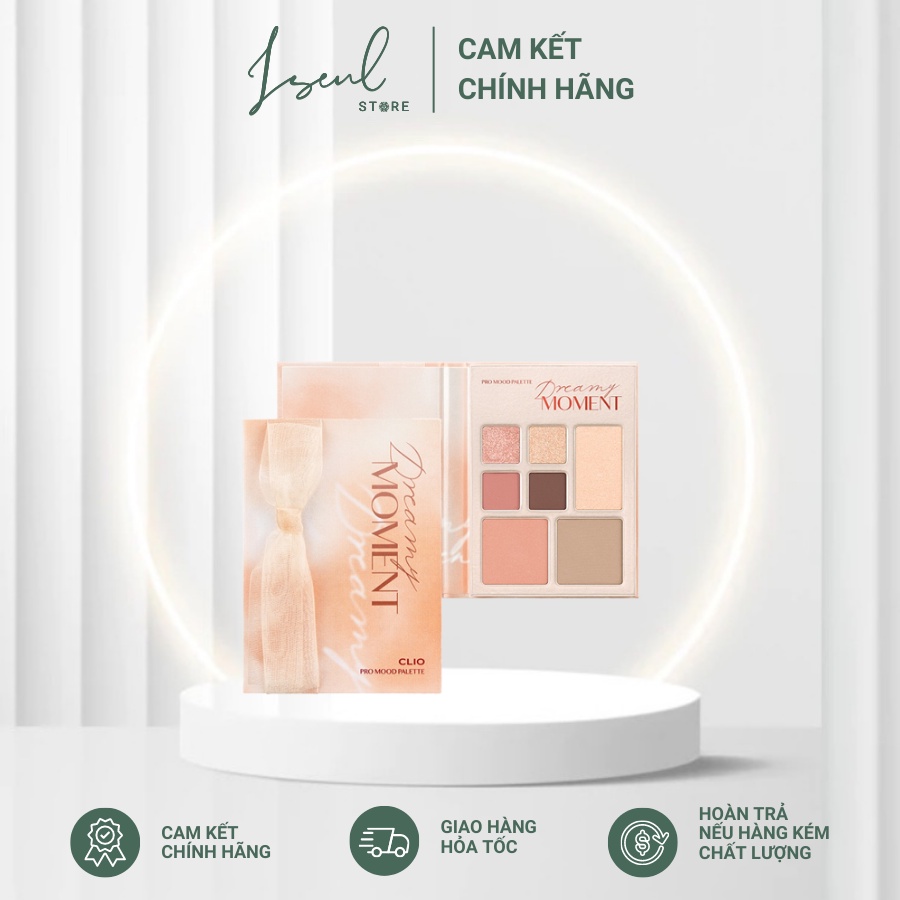 Bảng Phấn Mắt Đa Năng tích hợp phấn má + tạo khối CLIO Pro Mood Palette Dreamy Moment tone hồng cam đất