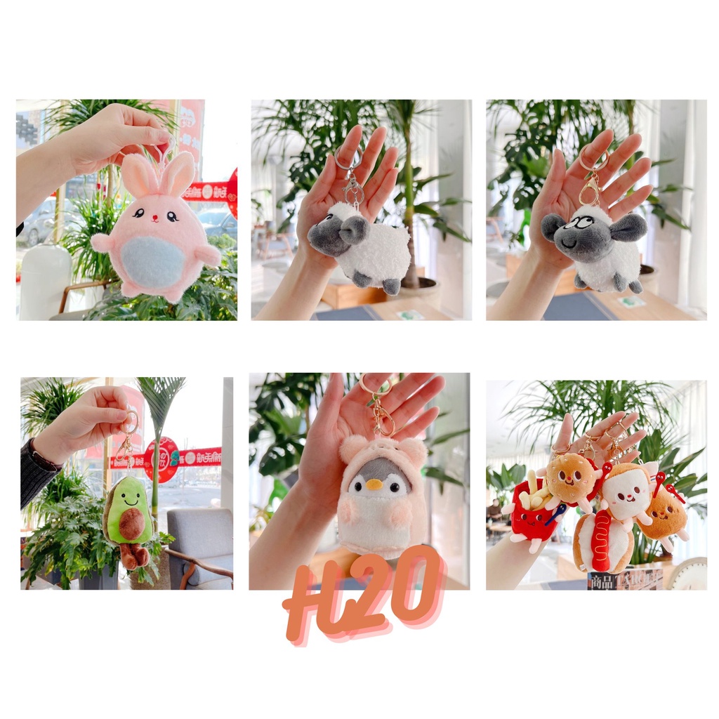Móc khóa, gấu, thú bông treo balo, túi xách cute dễ thương