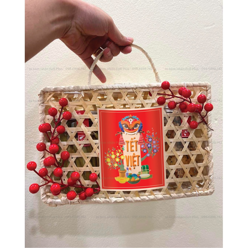 [ Sẵn ] Tem chúc mừng năm mới, tem Tết, Tem trang trí Tết