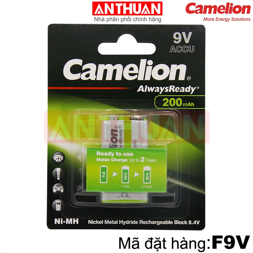 Pin sạc Camelion, pin sạc AA 2700mAh,2500,2300,pin sạc AAA 1100mAh,900,pin sạc 9V 200mAh,1.2V/9V,Pin chính hãng Camelion