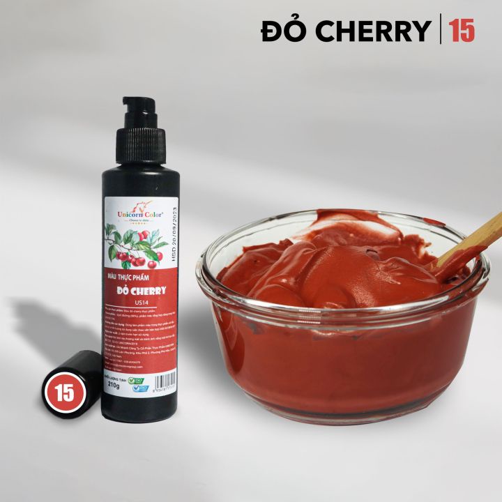 Màu thực phẩm, màu siron Unicorn - Đỏ cherry