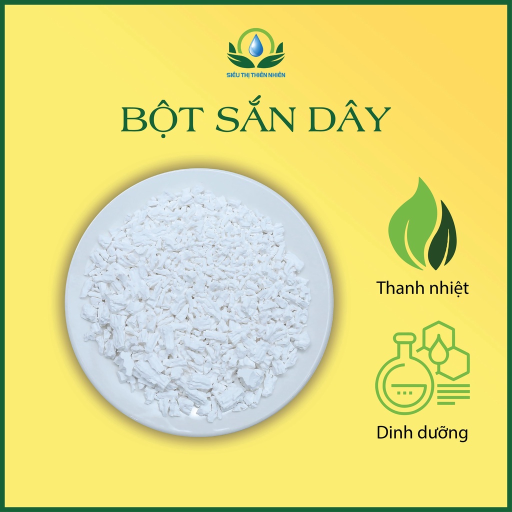 Bột Sắn Dây Nguyên Chất SIÊU THỊ THIÊN NHIÊN Thanh Nhiệt Cơ Thể, Giải Khát Và Tẩy Tế Bào Chết Túi 1KG