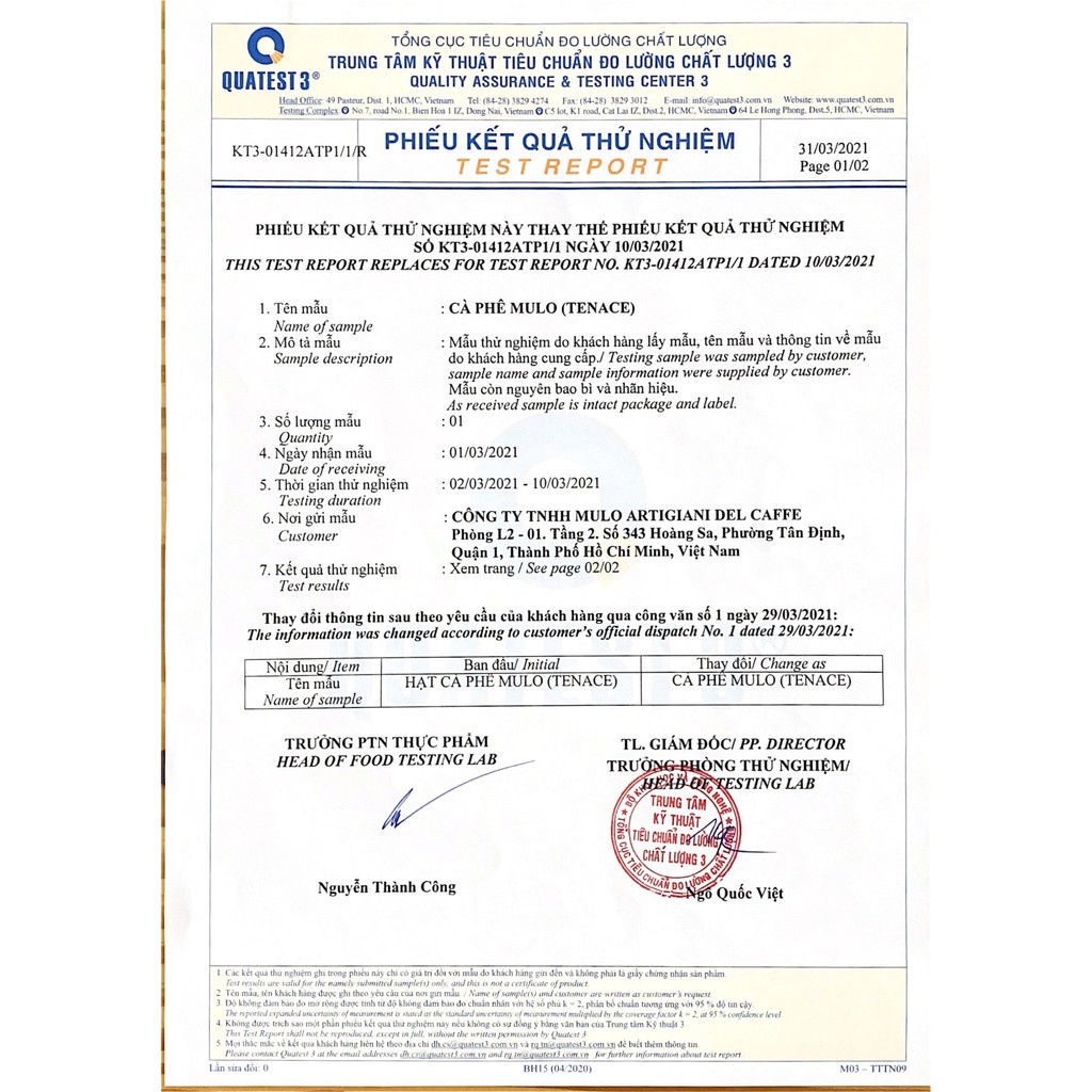 Cà phê viên nén Capsule TENACE 10 viên/hộp - Cà Phê MULO