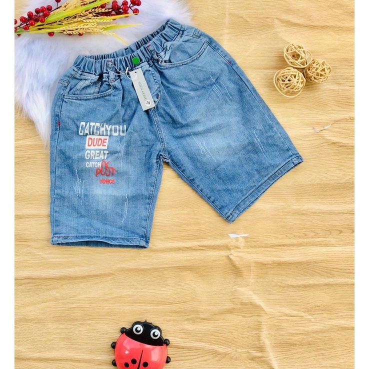 🚜 Quần jean mềm co giãn bé trai từ 32-55kg