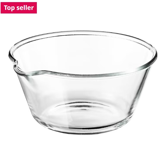 Tô trộn thuỷ tinh 26cm VARDAGEN IKEA chính hãng (có sẵn)