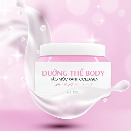 Kem Venoras dưỡng thể body thảo mộc xanh collagen 180g