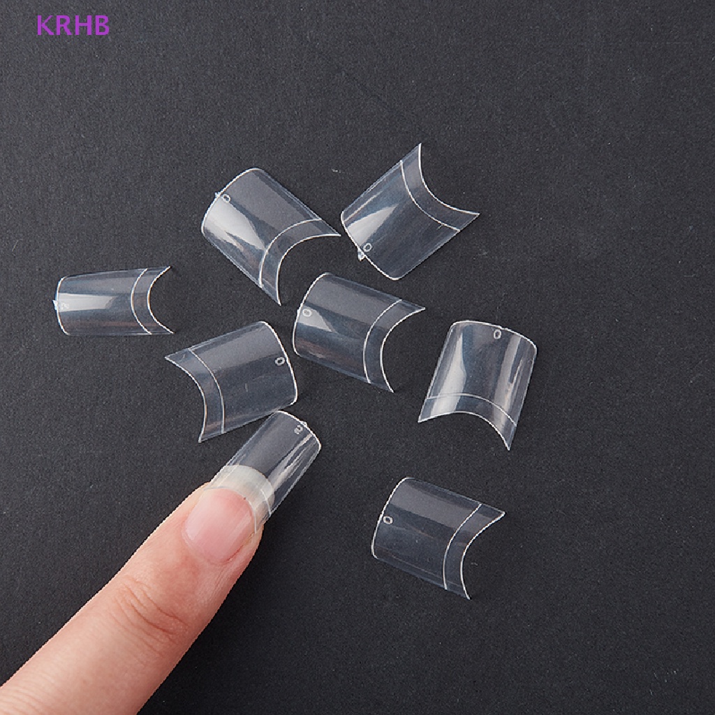 Set 500 Móng Tay Giả Ngắn Hình Vuông Kích Thước 10 (0-9) Mới