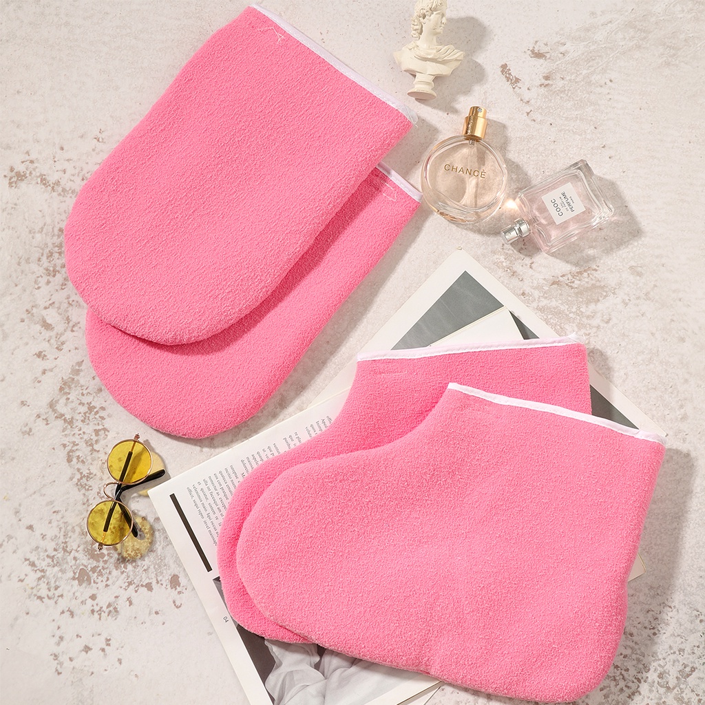1 Set găng tay và vớ dùng để ủ sáp paraffin Lurrose