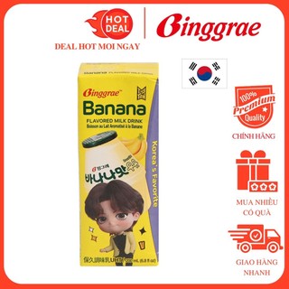 Sữa Tươi Tiệt Trùng Binggrae Hương Chuối Hộp 200ML