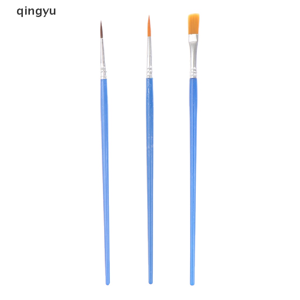 Qingyu Bộ 50 Cọ Sơn Phẳng Với Lông Nylon Nhỏ Cho Chi Tiết Paing PLI